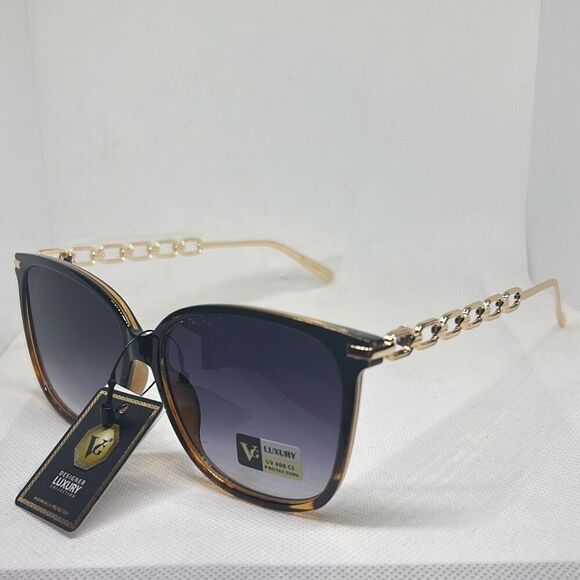 VG Tortoise Chain Sunglasses - Picture 1 of 3